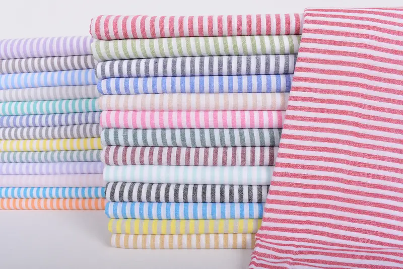 Personalized Beach Towel Turkish Cotton Red Stripes, 67x36 Inches