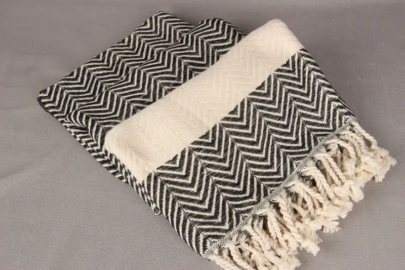 Girls Weekend Getaways Ideas, Organic Beach Towel, Gift For Her, Personalize Gift, Bath towel, 70x40 Cotton Zig zag Towel, Bachelorette Party Favors - 7