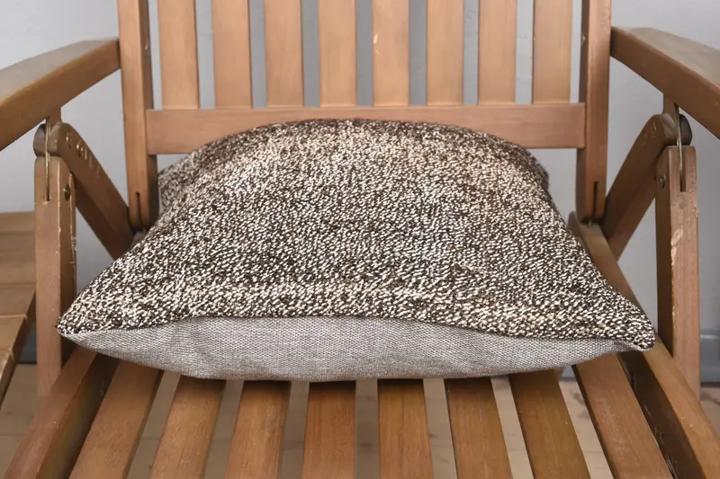 16x16 Brown Pillow, Throw Kilim Pillow, Pillow Cover, Interior Designer Pillow, Patio Cushion, Turkish Pillow, Ottoman Cushion Case - 5
