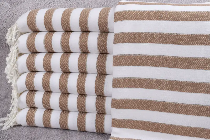 Fouta towel, 70x36 Cotton Striped Towel, Bridesmaid Gifts, Girl Trip Party Favor, Arizona Bachelorette Party Favors, Peshtemal Towel, Baby Boy Gift - 1