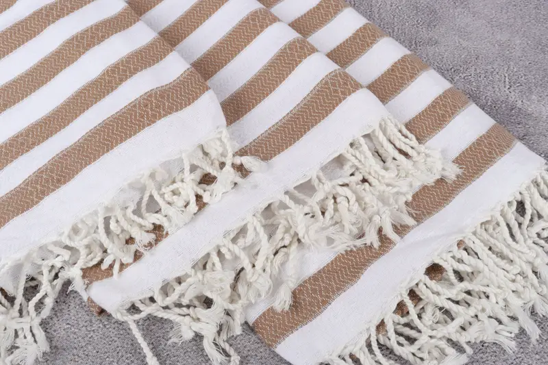 Fouta towel, 70x36 Cotton Striped Towel, Bridesmaid Gifts, Girl Trip Party Favor, Arizona Bachelorette Party Favors, Peshtemal Towel, Baby Boy Gift - 5