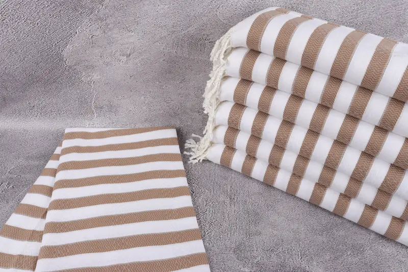 Fouta towel, 70x36 Cotton Striped Towel, Bridesmaid Gifts, Girl Trip Party Favor, Arizona Bachelorette Party Favors, Peshtemal Towel, Baby Boy Gift - 2