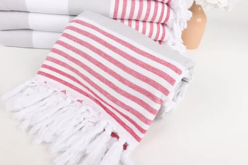 Personalized Gift, 68x36 Cotton Striped Terry Towel, Lightweight towel, Guest Towel, Cotton towel, Engagement Gift, Girls Weekend Getaways Gifts - 4