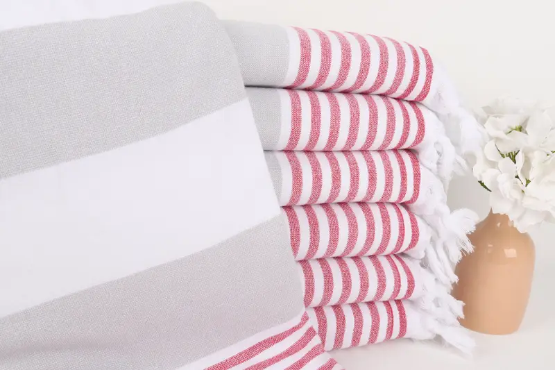 Personalized Gift, 68x36 Cotton Striped Terry Towel, Lightweight towel, Guest Towel, Cotton towel, Engagement Gift, Girls Weekend Getaways Gifts - 1
