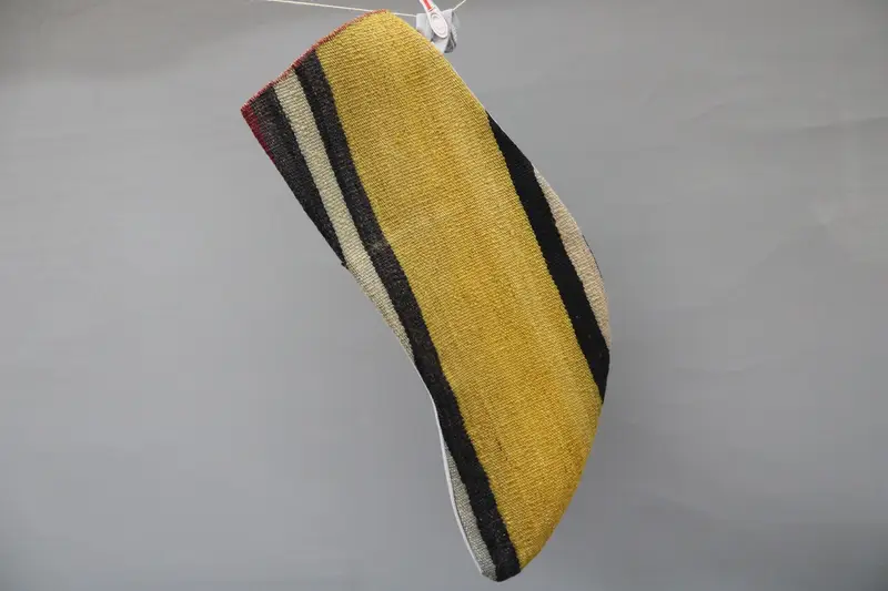 Zarif Noel Süsleri Deseni, 9 İnç Bej ve Siyah Noel Çorabı