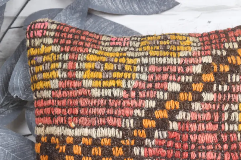 12x12 Red Pillow Sham, Interior Designer Pillow, Vintage Kilim Pillow, Kilim Pillow Cover, Cushion, One Of A Kind Cushion Case, Accent Cushion Case - 2