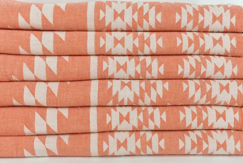 84x56 Cotton Kilim Towel, Monogram Blanket, Valentine Day Gift For Her, Personalized Gifts, Bridesmaid Favors, Gift For Wedding Day, Custom Blanket - 3
