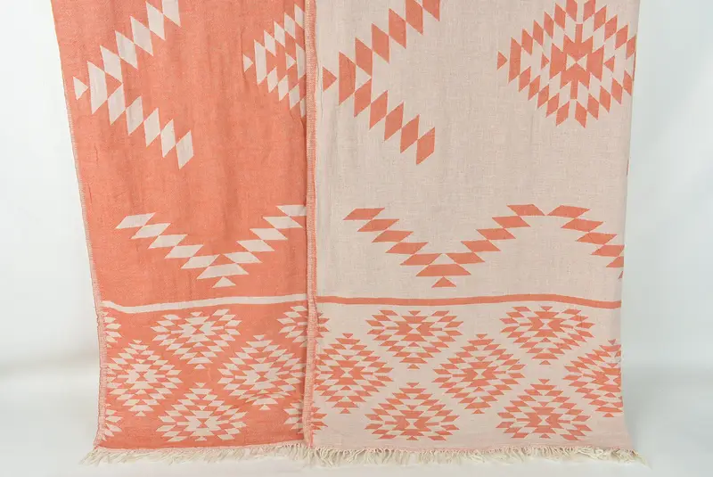 84x56 Cotton Kilim Towel, Monogram Blanket, Valentine Day Gift For Her, Personalized Gifts, Bridesmaid Favors, Gift For Wedding Day, Custom Blanket - 1