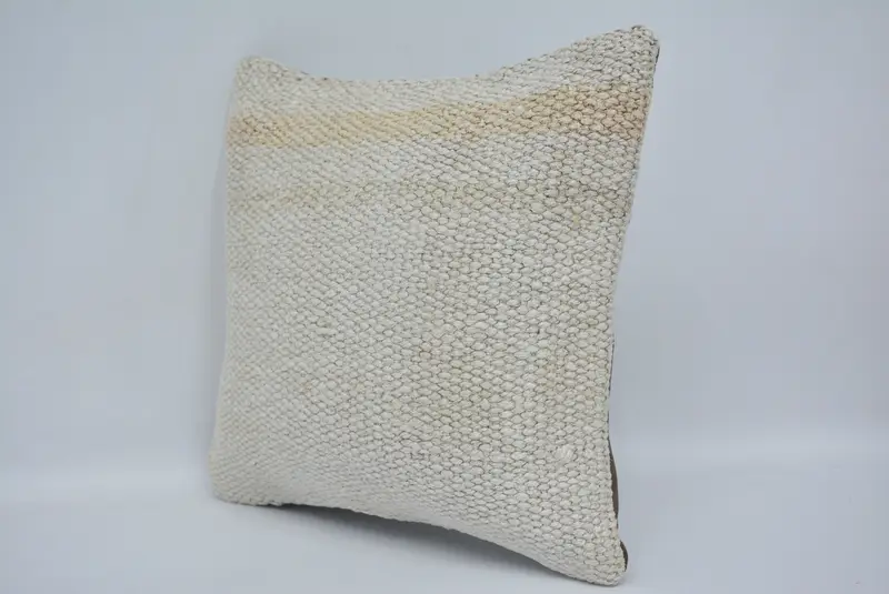Geometric Embroidered Pillow, 12x12 Inches Decorative Pillow - 4