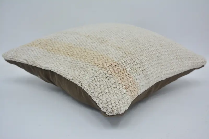 Geometric Embroidered Pillow, 12x12 Inches Decorative Pillow - 6
