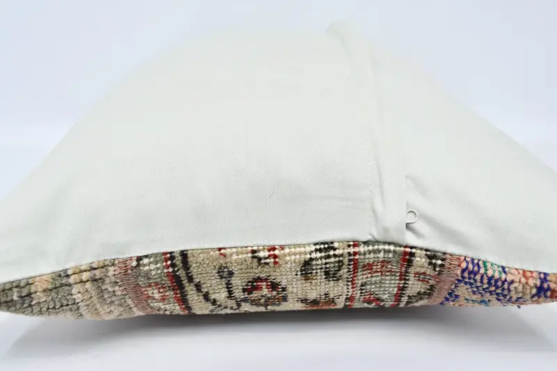 Vintage Pillow, 20x28 Beige Pillow Case, Vintage Kilim Pillow, Gift Pillow, Crochet Pattern Cushion, Pillow Case, Luxury Cushion Cover - 6