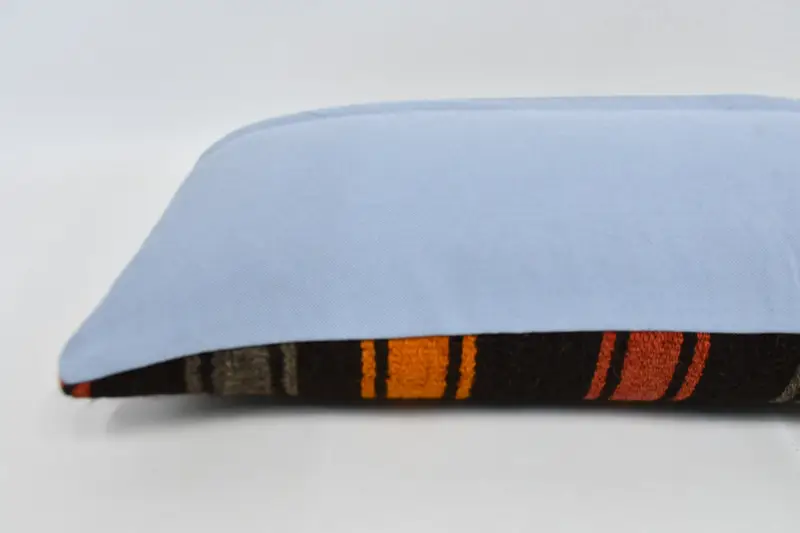 Aesthetic Cushion, Ottoman Pillow Sham, 12x36 Brown Cushion, Pillow for Sofa, Kilim Pillow Cover, Kilim Cushion Sham, Pillow Sham, Aztec Pillow Sham - 5