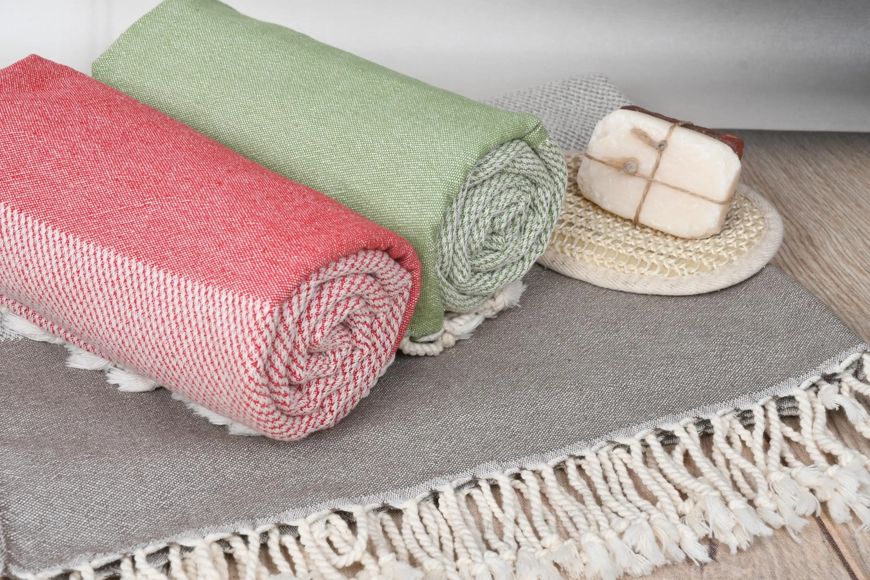Personalized Turkish Towel Cotton Geometric, 36x71 Inches - 1