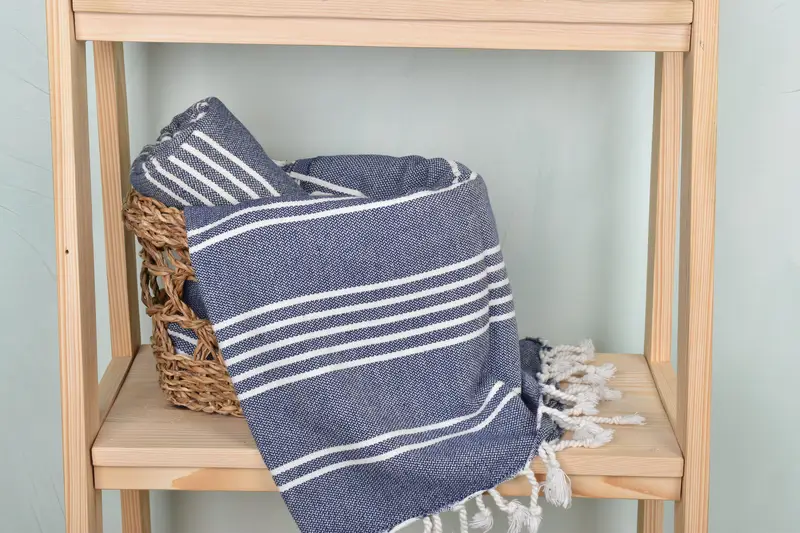 Quick-drying cotton Turkish beach towel, Wedding Gifts Towel, Bachelor Gifts, Bathroom Towel, Home Decor Gifts, 70x40 Cotton Striped Towel - 4