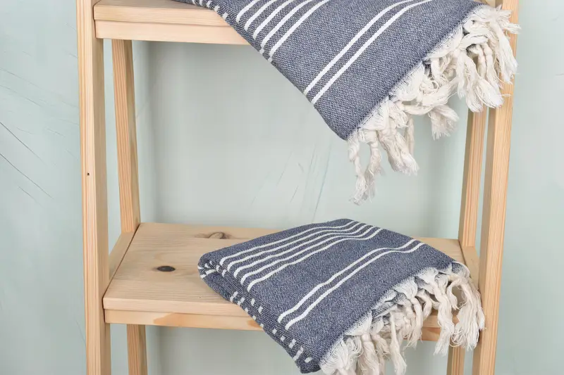 Quick-drying cotton Turkish beach towel, Wedding Gifts Towel, Bachelor Gifts, Bathroom Towel, Home Decor Gifts, 70x40 Cotton Striped Towel - 5