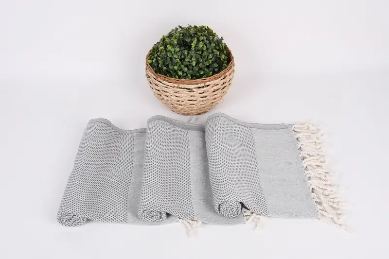 44x24 Pamuklu Polka Nokta havlu, Özel Türk havlu, özel el havlu, tatil havlu, Türk el havlu, hediye havlu, monogramlı el havlu - 8