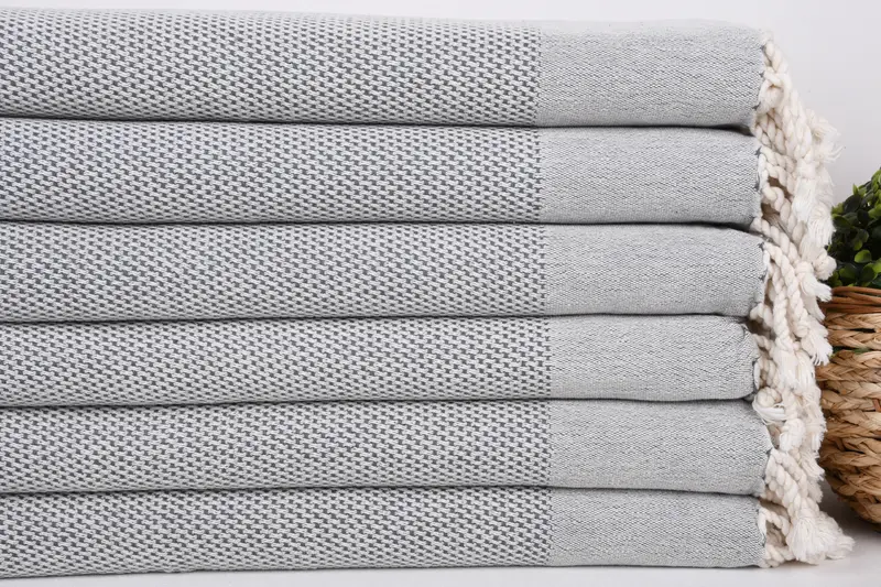 44x24 Pamuklu Polka Nokta havlu, Özel Türk havlu, özel el havlu, tatil havlu, Türk el havlu, hediye havlu, monogramlı el havlu - 2