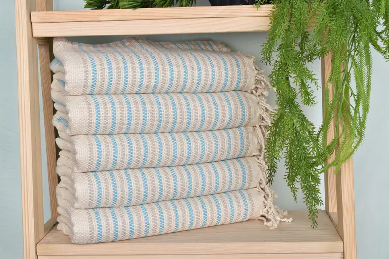 Memorial Gift, Quick-Dry Beach Towel, Thin and lightweight Turkish peshtemal, Home Decor Gifts, 70x40 Cotton Geometric Towel, Bridal Shower Favors - 2