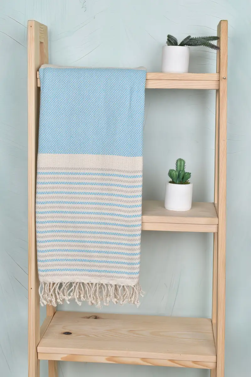 Memorial Gift, Quick-Dry Beach Towel, Thin and lightweight Turkish peshtemal, Home Decor Gifts, 70x40 Cotton Geometric Towel, Bridal Shower Favors - 8