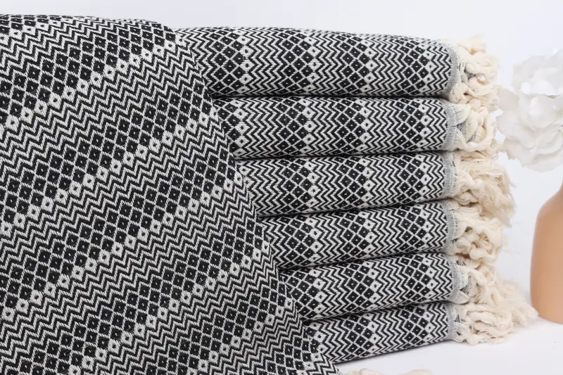 70x38 Cotton Diamond Towel, Lightweight towel, Bachelorette Party Favor, Turkish beach towel with fringe, Quick-Dry Beach Towel, Beach towel - 1