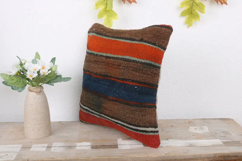 12x12 Red Cushion Cover, Sustainable Pillow Sham, Pillow for Couch, Turkish Pillow, Pillow for Sofa, Knitted Cushion Case, Cushion Cover - 4
