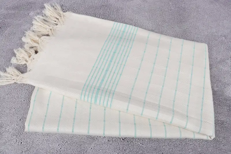 70x40 Cotton Striped Towel, Beach Bachelorette Party Decorations, Bridesmaid Gift, Spa Towel, Bridal Gifts, Beach Towel Gift, Handmade Gift - 6