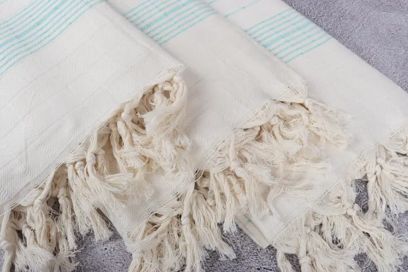 70x40 Cotton Striped Towel, Beach Bachelorette Party Decorations, Bridesmaid Gift, Spa Towel, Bridal Gifts, Beach Towel Gift, Handmade Gift - 5