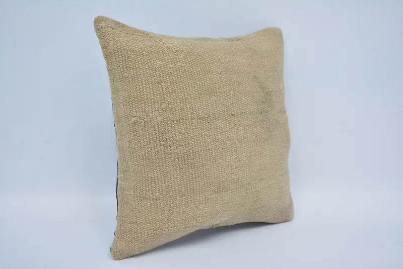 Pillow for Sofa, Chair Cushion Case, Pillow for Couch, 12x12 Beige Cushion Case, Pillow, Kilim Cushion Sham, Kilim Rug Cushion Case, Natural Cushion - 3