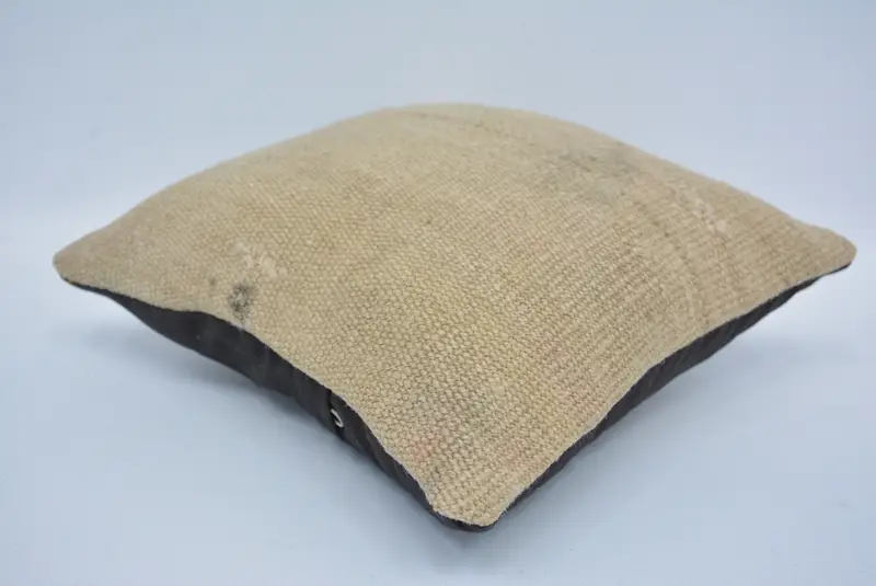 Pillow for Sofa, Chair Cushion Case, Pillow for Couch, 12x12 Beige Cushion Case, Pillow, Kilim Cushion Sham, Kilim Rug Cushion Case, Natural Cushion - 6