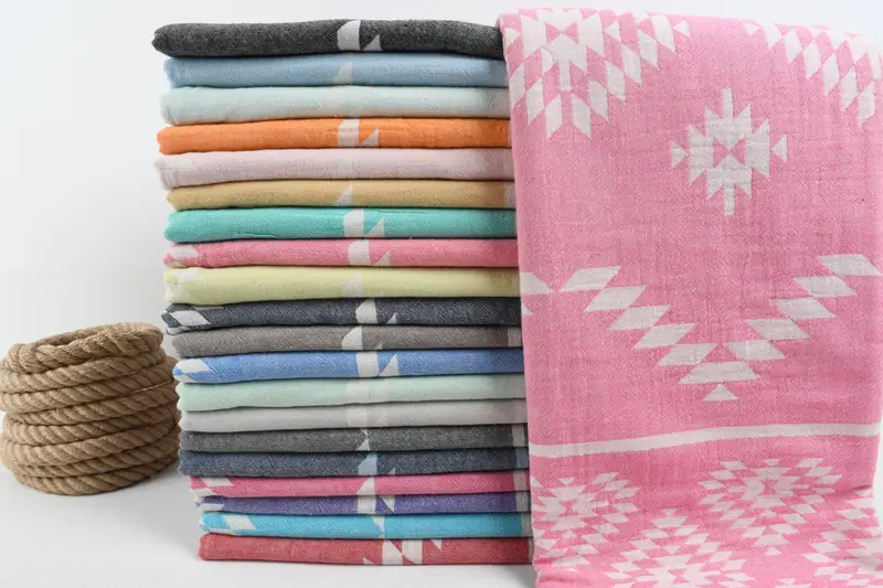 Monogram Turkish Towel, Bachelorette Party Gifts Bridesmaids, Bachelor Towel, 70x36 Cotton Kilim Towel, Personalized Wedding Gift, Memorial Gift - 2