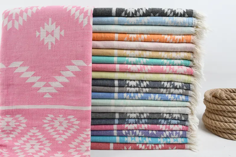 Monogram Turkish Towel, Bachelorette Party Gifts Bridesmaids, Bachelor Towel, 70x36 Cotton Kilim Towel, Personalized Wedding Gift, Memorial Gift - 1