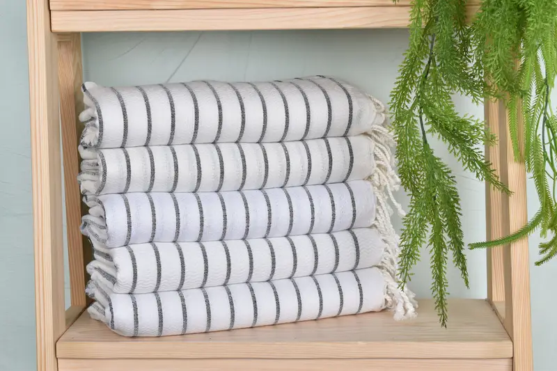 Personalized Turkish Towel, Bulk Order Towel, Personalized Wedding Gift For Couple, 70x40 Cotton Striped Towel, Bridesmaid Gifts, Bridesmaid Gift - 2