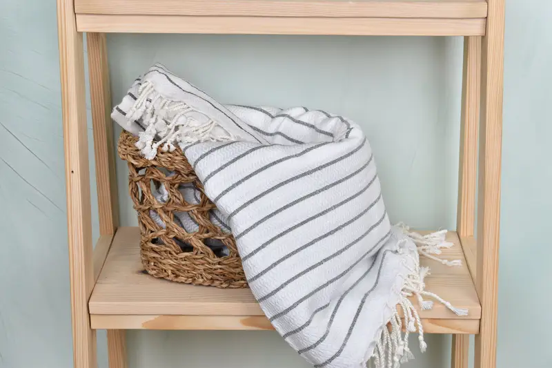 Personalized Turkish Towel, Bulk Order Towel, Personalized Wedding Gift For Couple, 70x40 Cotton Striped Towel, Bridesmaid Gifts, Bridesmaid Gift - 4