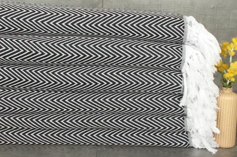 Turkish Blanket, Custom Wedding Gifts, Wedding Gift Ideas, Beach Wedding Favor, 96x80 Cotton Chevron Towel, Bachelorette Party Items, Woven Blanket - 1