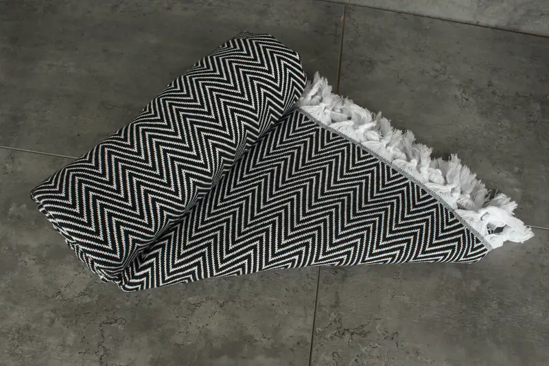 Turkish Blanket, Custom Wedding Gifts, Wedding Gift Ideas, Beach Wedding Favor, 96x80 Cotton Chevron Towel, Bachelorette Party Items, Woven Blanket - 7