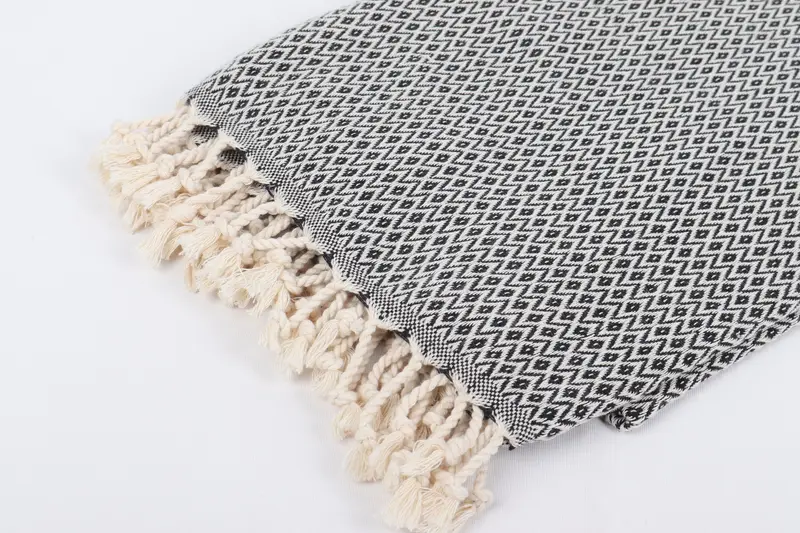 Anniversary Gift For Her, Bachelorette Party Decorations, Handwoven Turkish bath towel, 70x40 Cotton Diamond Towel, Beach towel, Quick-dry peshtemal - 7