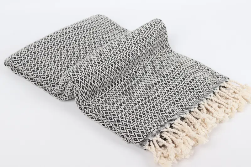 Anniversary Gift For Her, Bachelorette Party Decorations, Handwoven Turkish bath towel, 70x40 Cotton Diamond Towel, Beach towel, Quick-dry peshtemal - 6