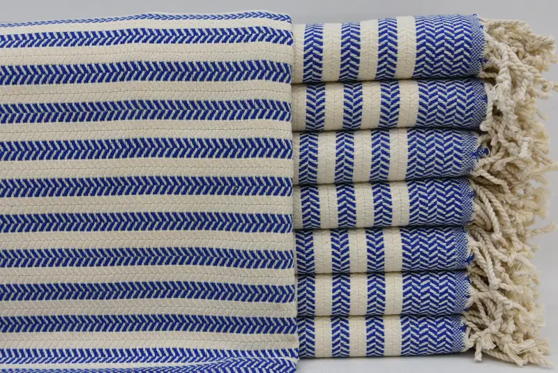 Bridesmaid Favors, Sand-resistant Turkish towel for the beach, 70x40 Cotton Chevron Towel, Organic towel, Wedding Favors, Quick-Dry Beach Towel - 3