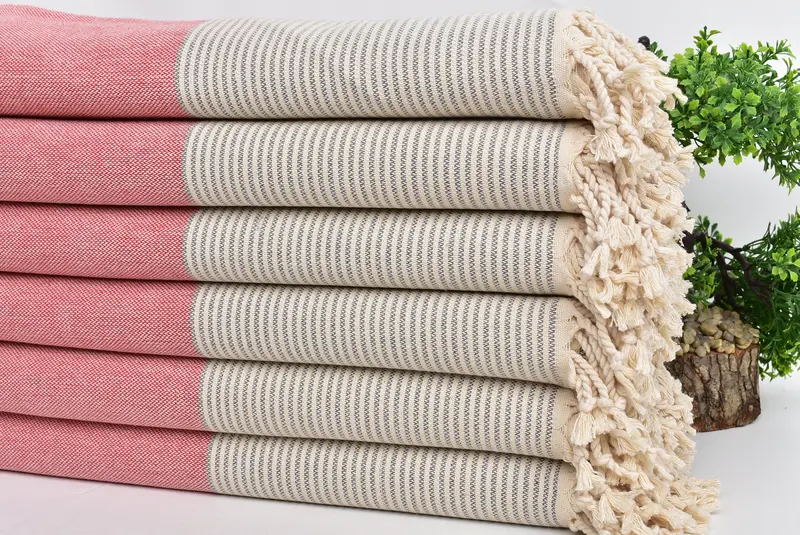 Guest Towel, Personalized Towel, 70x40 Cotton Striped Towel, Friends Beach Towel, Sand-free towel, Bachelorette Party Decorations, Bridesmaid Favors - 3