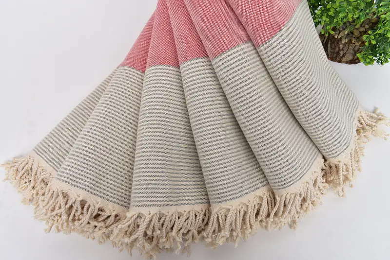 Guest Towel, Personalized Towel, 70x40 Cotton Striped Towel, Friends Beach Towel, Sand-free towel, Bachelorette Party Decorations, Bridesmaid Favors - 4