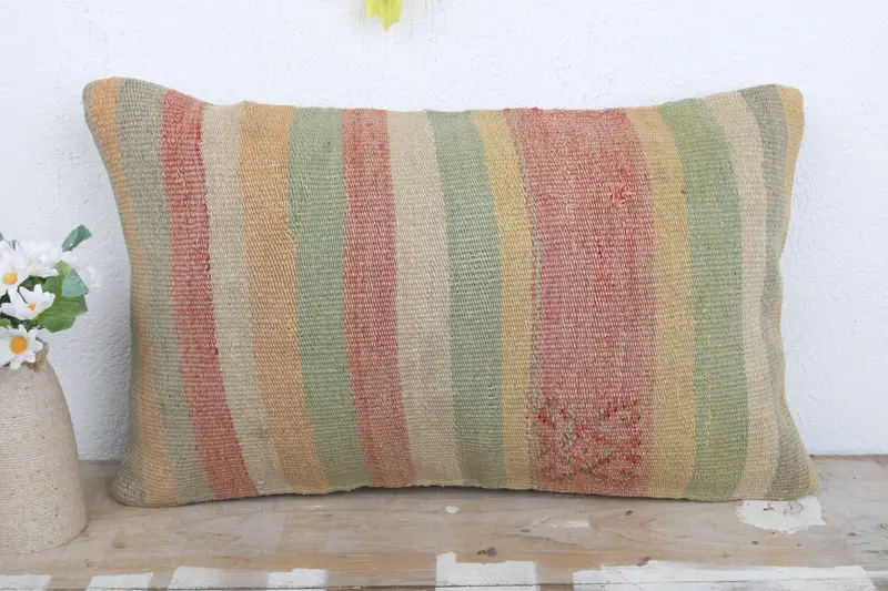 Pillow Cover, Interior Designer Pillow, Pastel Cushion Case, 12x20 Green Pillow Sham, Outdoor Throw Pillow Sham, Pillow for Couch, Pillow for Sofa - 2