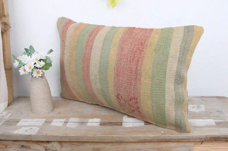 Pillow Cover, Interior Designer Pillow, Pastel Cushion Case, 12x20 Green Pillow Sham, Outdoor Throw Pillow Sham, Pillow for Couch, Pillow for Sofa - 4