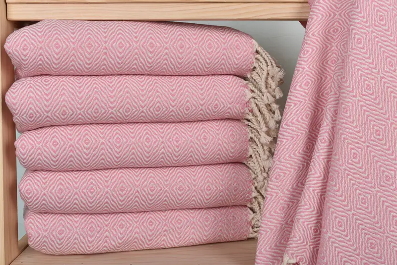 Best Friend Gift, Custom Wedding Gift, Turkish Towel Personalized, 70x40 Cotton Zigzag Diamond Towel, Personalized Gifts, Bachelor Party Gifts - 2