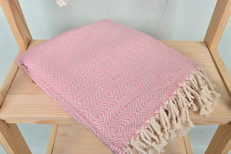 Best Friend Gift, Custom Wedding Gift, Turkish Towel Personalized, 70x40 Cotton Zigzag Diamond Towel, Personalized Gifts, Bachelor Party Gifts - 5