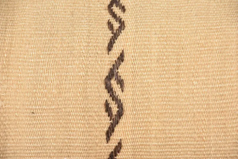 Ethnical Kilim Rug Pillow, Pillow Case, 12x36 Beige Pillow Case, Pattern Throw Pillow Cover, Handmade Kilim Cushion, Turkish Pillow, Neutral Cushion - 3