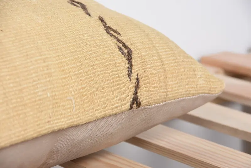 Ethnical Kilim Rug Pillow, Pillow Case, 12x36 Beige Pillow Case, Pattern Throw Pillow Cover, Handmade Kilim Cushion, Turkish Pillow, Neutral Cushion - 7
