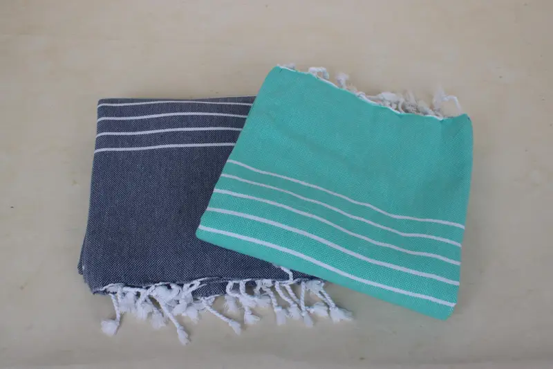 Turkish hand towel, Bachelorette Gifts, Bachelorette Party Favor, Wedding Hand Made Gift, Housewarming Gift, Spa Towel, 70x40 Cotton Striped Towel - 3