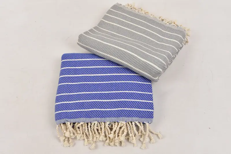 Lightweight towel, Quick-dry towel, 70x40 Bamboo Herringbone Towel, Unique Wedding Gift, Handmade Turkish hammam towel, Baby Boy Gift, Summer Gift - 7