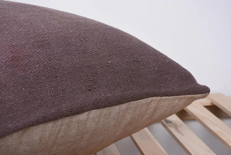 Cushion Case, Pillow for Couch, Pillow for Sofa, Ethnical Kilim Rug Pillow, Neutral Cushion, Handmade Cushion Case, 28x28 Brown Cushion - 7