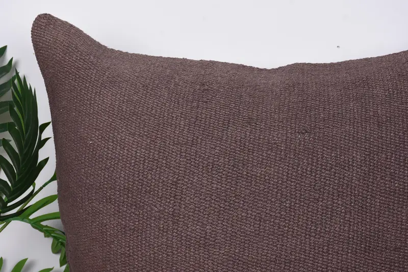 Cushion Case, Pillow for Couch, Pillow for Sofa, Ethnical Kilim Rug Pillow, Neutral Cushion, Handmade Cushion Case, 28x28 Brown Cushion - 2